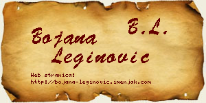 Bojana Leginović vizit kartica